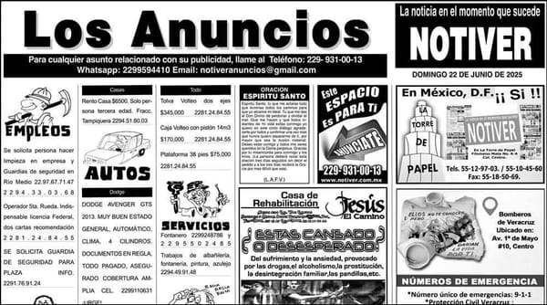 ...LOS ANUNCIOS, AVISOS Y DEMÁS! - DOMINGO, 22 DE JUNIO 2025