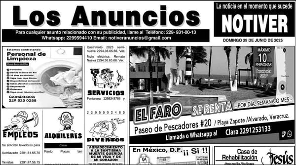 ...LOS ANUNCIOS, AVISOS Y DEMÁS! - DOMINGO, 29 DE JUNIO 2025