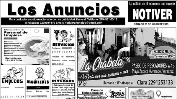 ...LOS ANUNCIOS, AVISOS Y DEMÁS! - SÁBADO, 28 DE JUNIO 2025