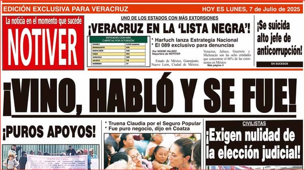 LA PORTADA - LUNES 7 DE JULIO 2025