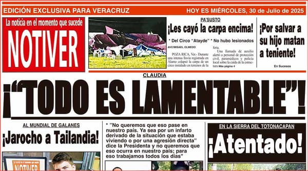 LA PORTADA - MIÉRCOLES 30 DE JULIO 2025