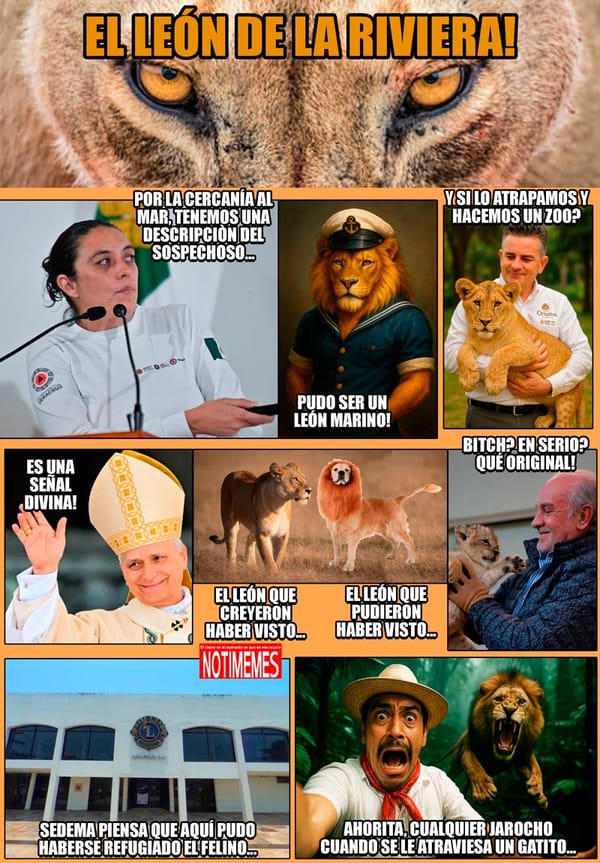 NOTI-MEME | - EL LEÓN DE LA RIVIERA!