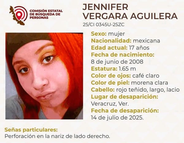 ¡DESAPARECIÓ JENNIFER EN EL PUERTO DE VERACRUZ!