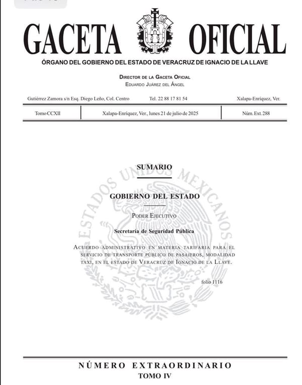 ¡TARIFAAAZO! - CON GACETA Y TODO