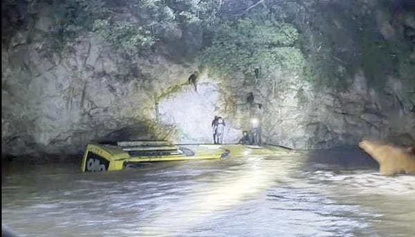 ¡TRAGEDIA EN GUERRERO! - AUTOBÚS CAE AL RÍO