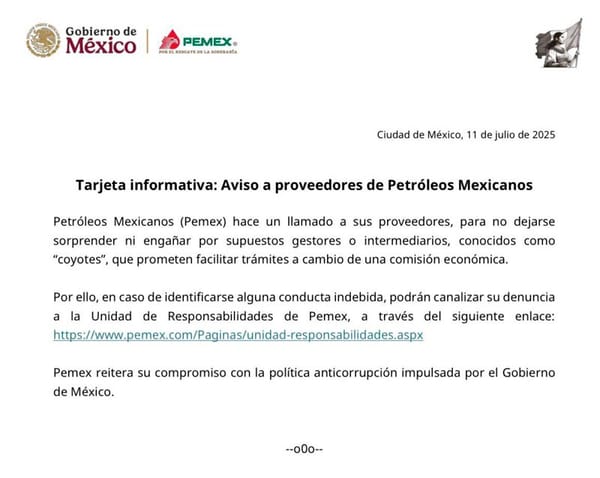 ¡COYOTES EN PEMEX! - LO QUE FALTABA