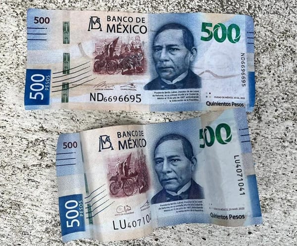 ¡PAGAN CON BILLETES FALSOS DE 500 PESOS!