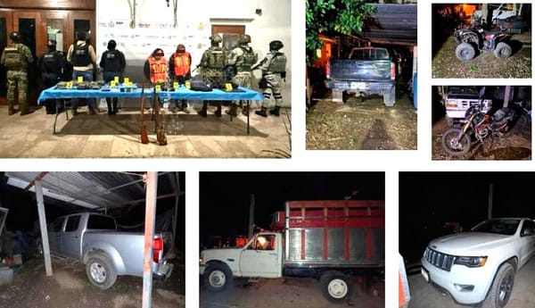 ¡DESMANTELAN BUNKER DE MALOSOS EN AMATLÁN! - ASESGURARON DROGAS, ARMAS LARGAS, VEHICULOS Y UN DRON