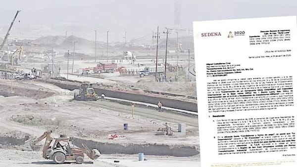 ¡COMPRÓ DEFENSA DIÉSEL ROBADO PARA CONSTRUIR AIFA!