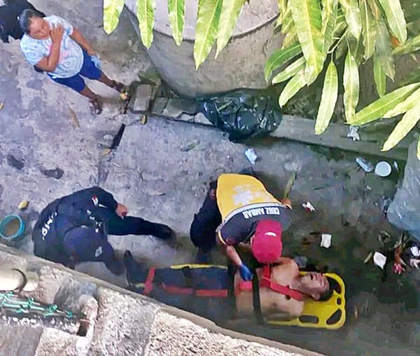 ¡CAYÓ DE CABEZA POR PELEARSE CON EL VECINO!