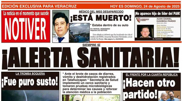 LA PORTADA - DOMINGO 24 DE AGOSTO 2025
