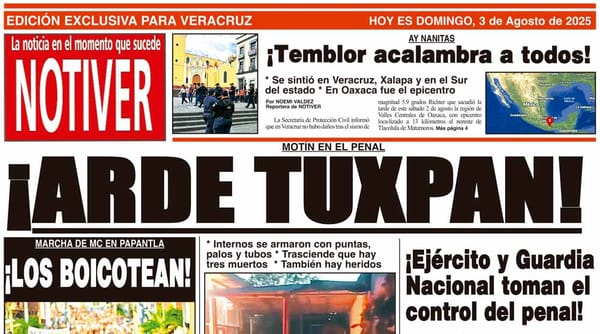 LA PORTADA - DOMINGO 3 DE AGOSTO 2025