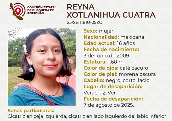 ¡DESAPARECIÓ JOVENCITA EN EL PUERTO DE VERACRUZ!
