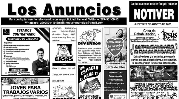 ...LOS ANUNCIOS, AVISOS Y DEMÁS! - JUEVES, 28 DE AGOSTO 2025