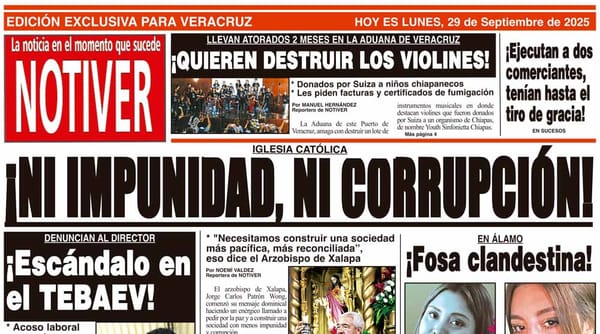 LA PORTADA - LUNES 29 DE SEPTIEMBRE 2025