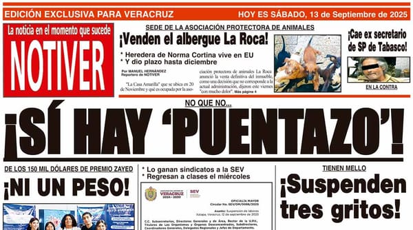 LA PORTADA - SÁBADO 13 DE SEPTIEMBRE 2025