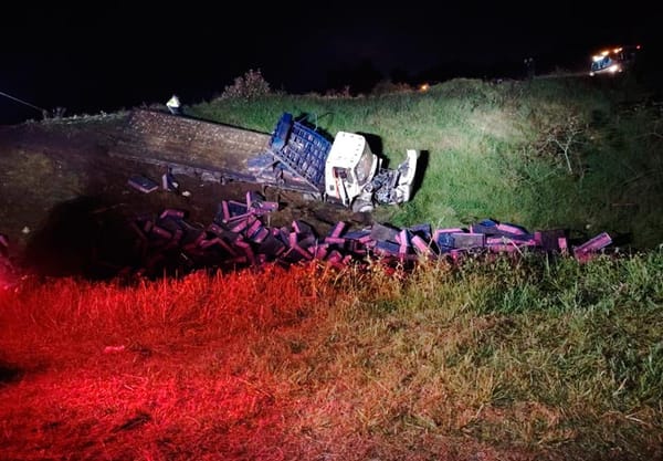 ¡TRÁILER SIN FRENOS CAE A UN BARRANCO EN ATZALAN!