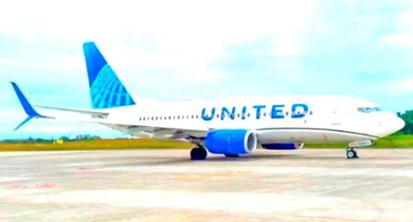 ¡SE TRONÓ LA TURBINA! - DEL AVIÓN DE UNITED