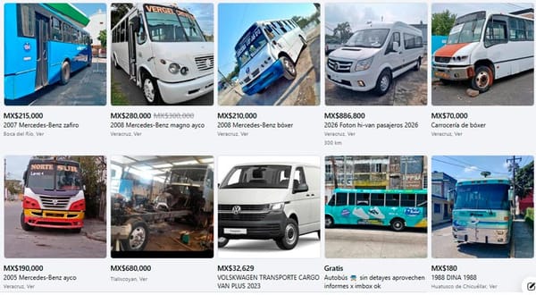 ¡VENDEN EL “PULPO” CAMIONERO! - *A remate totoleros, micros y autobuses urbanos