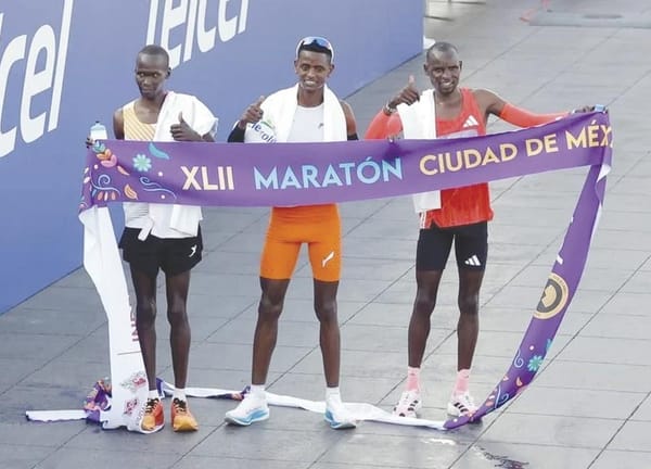 ¡DOMINAN AFRICANOS OTRA VEZ EL MARATÓN DE LA CDMX!
