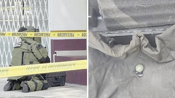 ¡LANZAN GRANADA CONTRA LAS OFICINAS DEL INSTITUTO NACIONAL DE MIGRACIÓN!