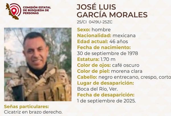 ¡HOMBRE CON TRAJE DE MILITAR DESAPARECIÓ EN BOCA DEL RÍO!