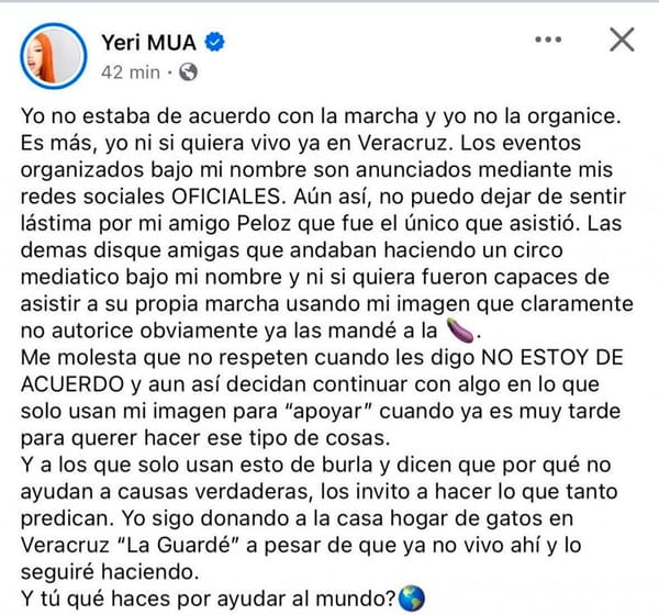 ¡YERI MUA ROMPE EL SILENCIO!