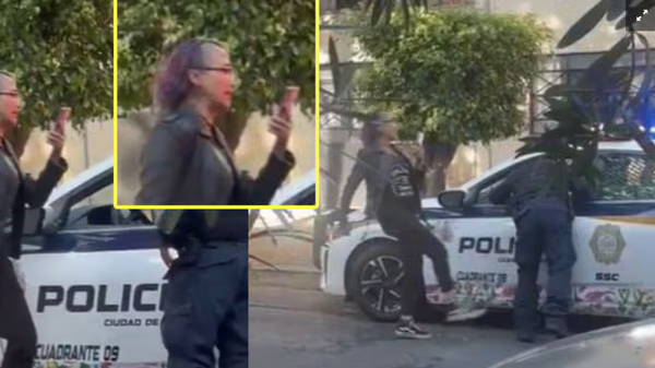 ¡LADY PATADAS: SANCIONES POR AGREDIR A UN POLICÍA EN CIUDAD DE MÉXICO!