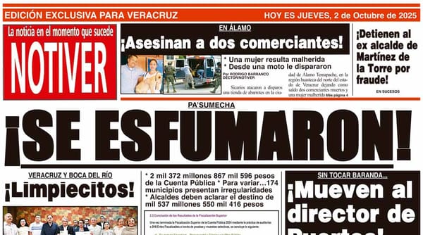 LA PORTADA - JUEVES 2 DE OCTUBRE 2025