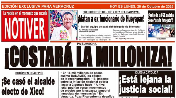 LA PORTADA - LUNES 20 DE OCTUBRE 2025