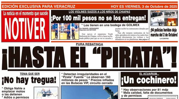 LA PORTADA - VIERNES 3 DE OCTUBRE 2025