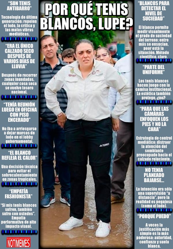 NOTI-MEME | - POR QUÉ TENIS BLANCOS, LUPE?