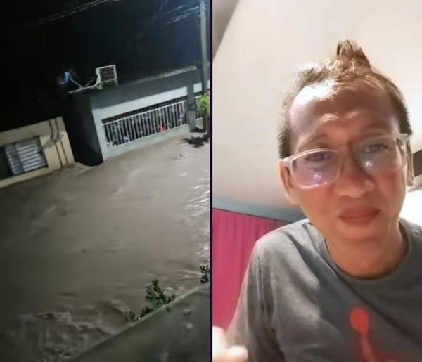 ¡HASTA GRABAN COMO SE INUNDABAN!