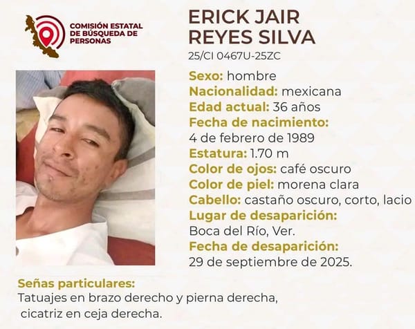 ¡DESAPARECIÓ ERICK JAIR!