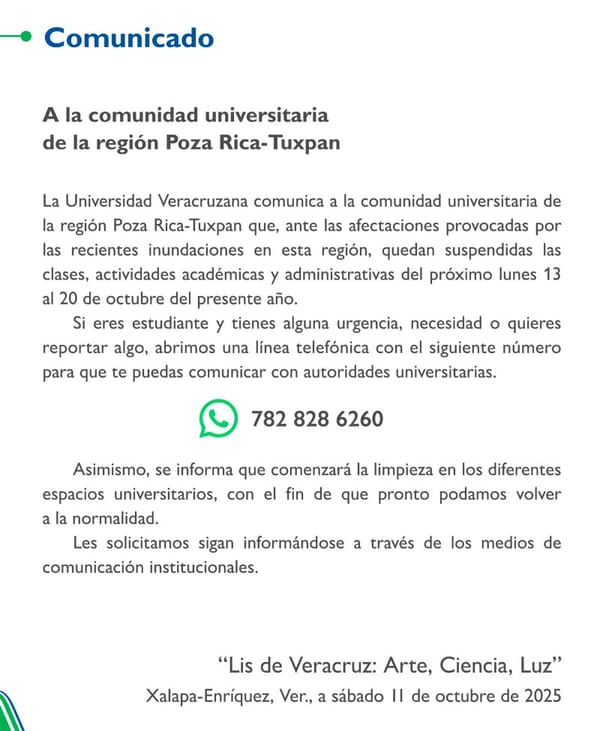 ¡SUSPENDEN CLASES! - EN LA UV