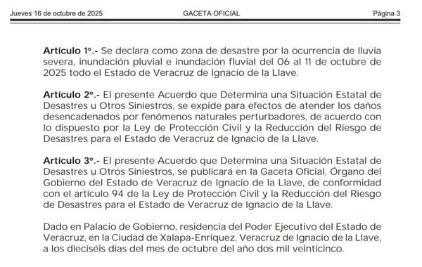 ¡Y LA SACÓ! - DECLARATORIA DE EMERGENCIA