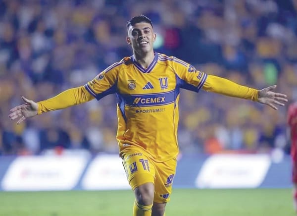 ¡TRIPLETE DE BRUNETTA Y TIGRES GOLEA A NECAXA!