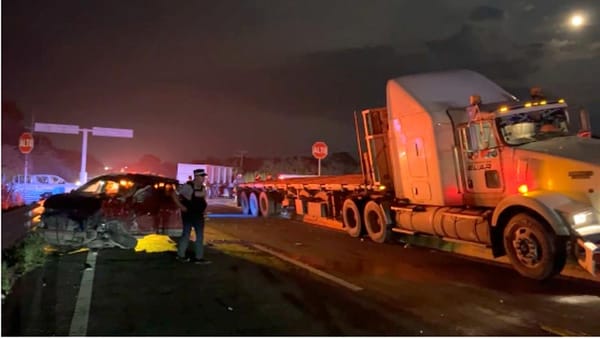 ¡UN MUERTO Y TRES HERIDOS EN CARAMBOLAZO!