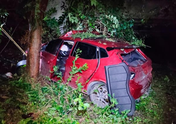 ¡CAMIONETA SE SALIÓ DE LA CARRETERA EN PASO DEL TORO!
