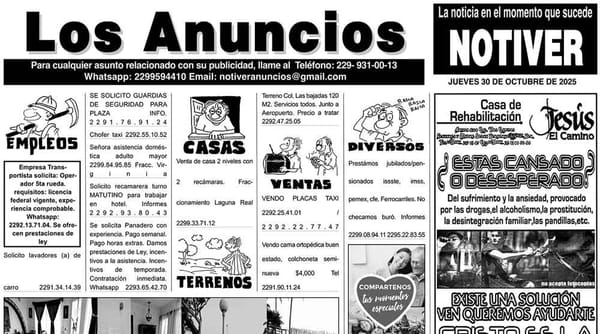 ...LOS ANUNCIOS, AVISOS Y DEMÁS! - JUEVES, 30 DE OCTUBRE 2025