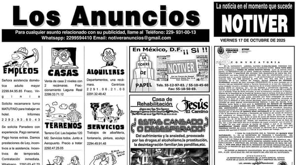 ...LOS ANUNCIOS, AVISOS Y DEMÁS! - VIERNES, 17 DE OCTUBRE 2025