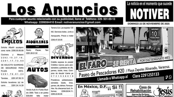 ...LOS ANUNCIOS, AVISOS Y DEMÁS! - DOMINGO, 23 DE NOVIEMBRE 2025