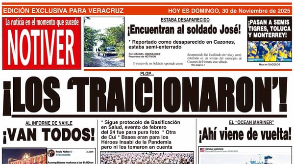 LA PORTADA - DOMINGO 30 DE NOVIEMBRE 2025