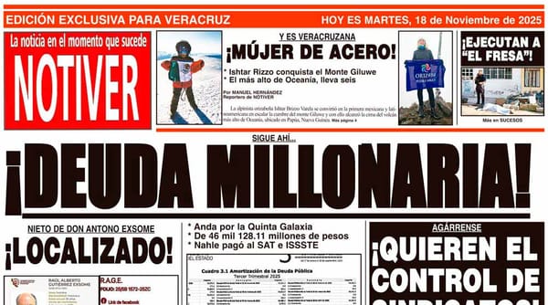 LA PORTADA - MARTES 18 DE NOVIEMBRE 2025