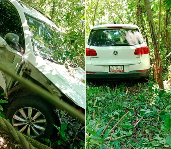 ¡CAMIONETÓN “VOLÓ” EN LA CURVA SANAZCA!