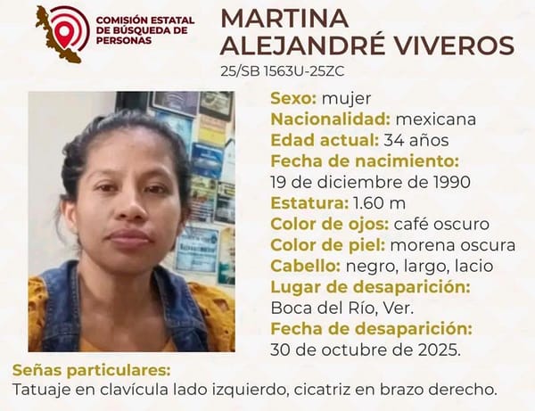 ¡MUJER DESAPARECIÓ EN BOCA DEL RÍO!