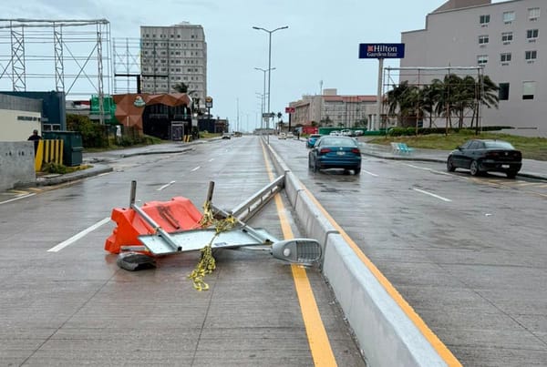 ¡CAE LUMINARIA EN EL BULEVAR DE BOCA DEL RÍO POR EL “NORTAZO”!