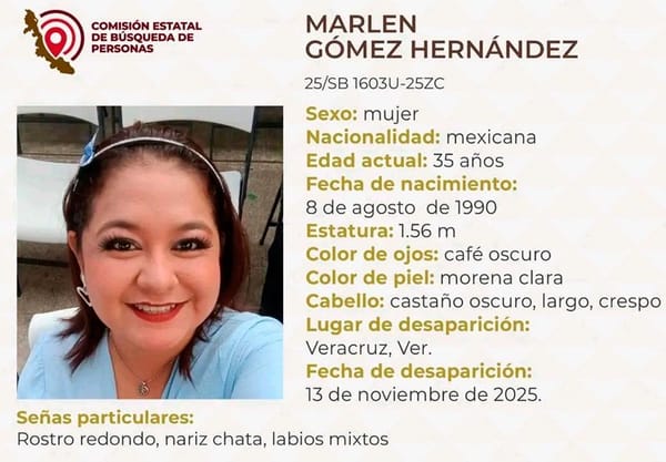 ¡MARLEN GÓMEZ DESAPARECIÓ EN EL PUERTO DE VERACRUZ!