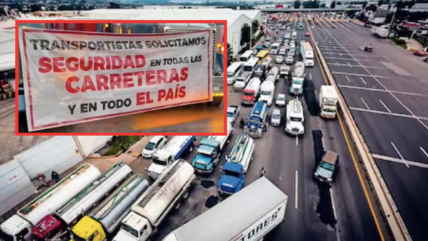 ¡PROTESTAN TRANSPORTISTAS CONTRA ROBOS...¡ Y LOS ROBAN!