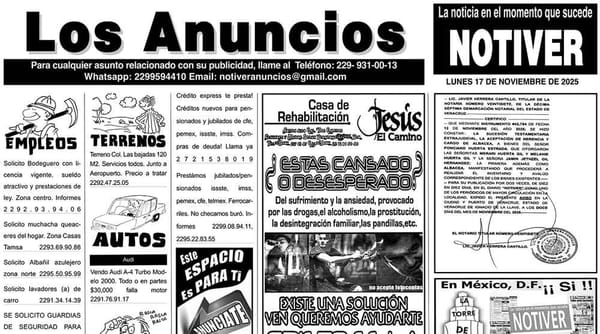 ...LOS ANUNCIOS, AVISOS Y DEMÁS! - LUNES, 17 DE NOVIEMBRE 2025